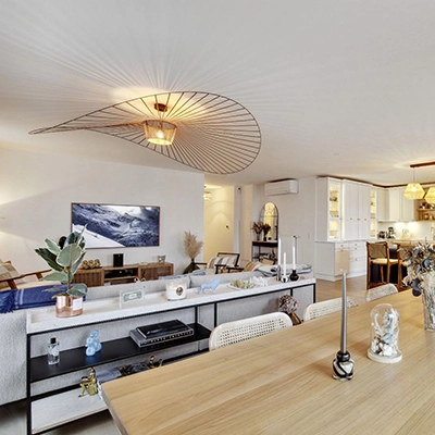 Aménagement salon salle à manger cuisine Kalea Conception